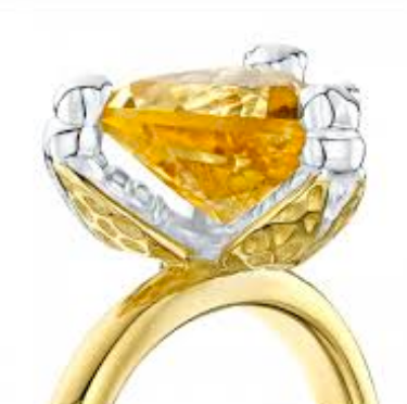 Citrine & Bee Ring