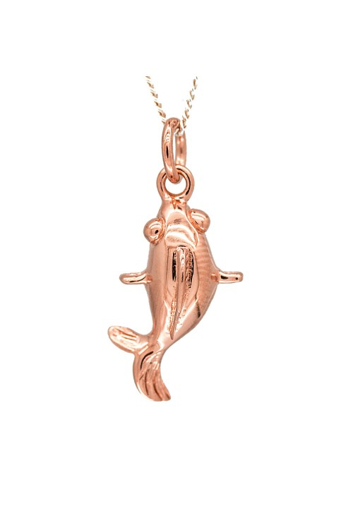 Rose Gold Fish Necklace - Strange of London