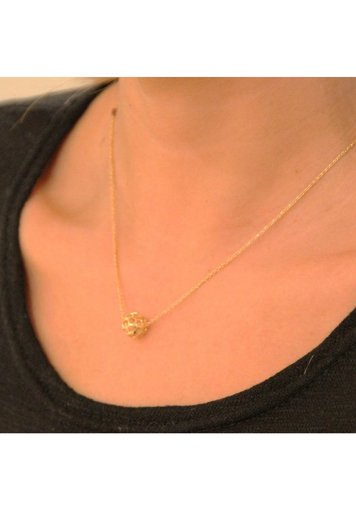 Honey Comb Ball Necklace - Strange of London