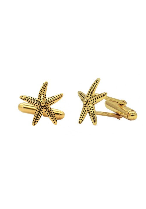 Mens Star Fish Cufflinks - Strange of London