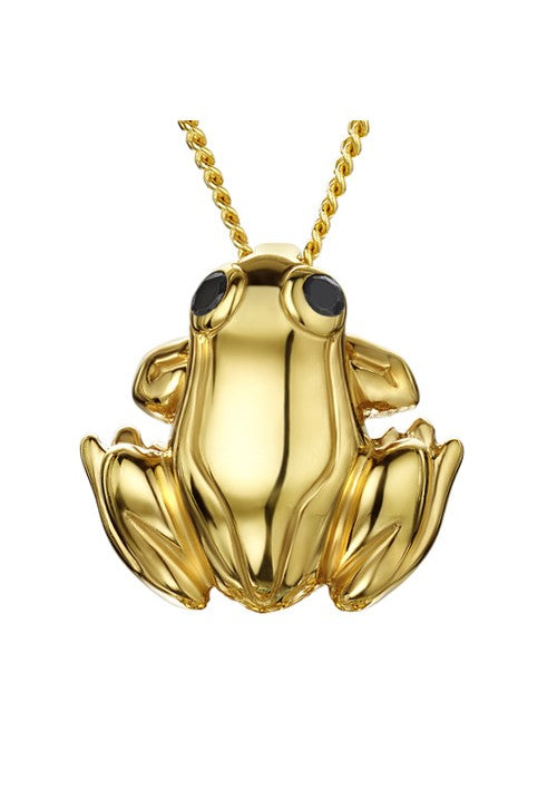 Golden Frog Pendant