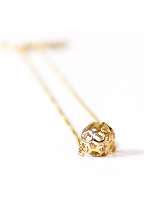 Honeycomb Ball Necklace
