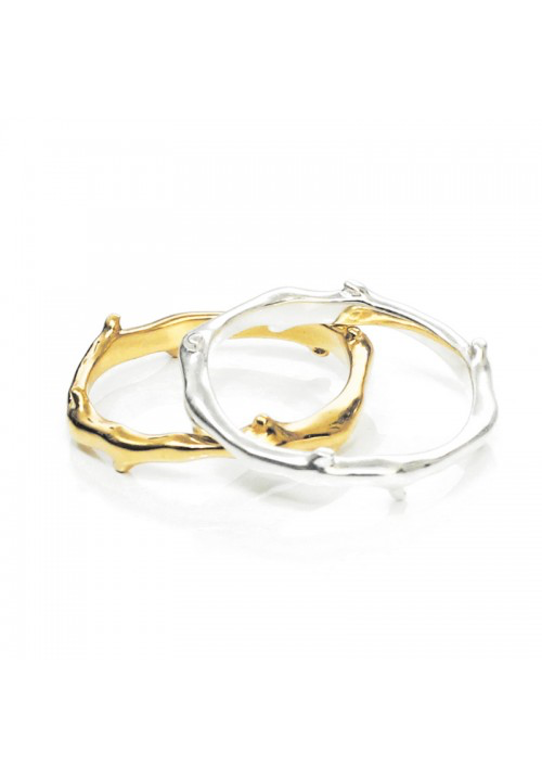 Twig Ring - Strange of London Silver or Gold