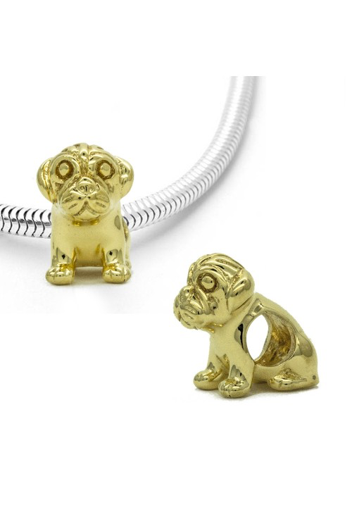 Sitting Pug Dog Charm - Strange of London