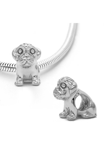 Sitting Pug Dog Charm - Strange of London